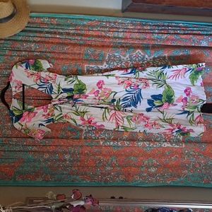 Long Hawaiian print dress